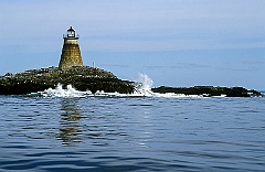 Saddleback Ledge Lighthouse on a Calm Morning